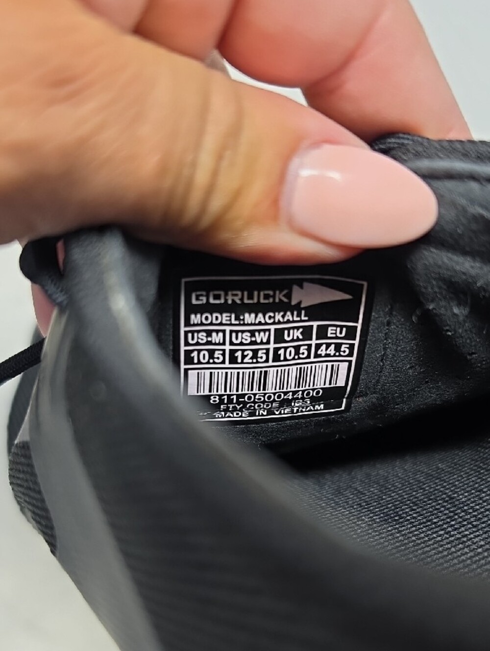 Goruck Mackall Black Forged Men's Black Athletic Trail Shoes Size 10.5 - Picture 7 of 7